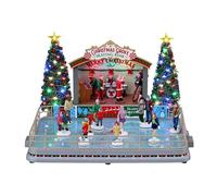 Christmas grove skating rink Caddington Village Lemax 14870