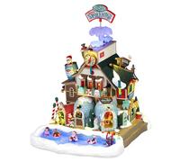 Lemax Santa’s Hot Springs Oasis 65522 - Spa Animata di Babbo Natale con Luci e Musica