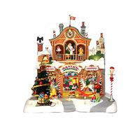 Lemax- Babbo Natale Wonderland-Sights & Sounds: Santa's Workshop-(35558-UK), Multicolore