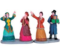 Lemax set 2 window shoppers 62451 villaggio di natale