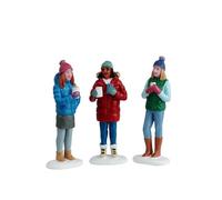 LEMAX Set 3 Personaggi Hot Cocoa with Friends in Resina H6.8 x 7.4 x 1.8 cm
