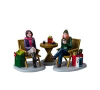 LEMAX Set 3 Pezzi Christmas Shopping Break in Resina H5.1 x 12.4 x 5.3 cm