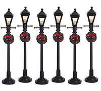 Lemax set 6 gas lantern street 64499 villaggio di natale