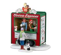 LEMAX Set due pezzi Chiosco illuminato "Cocoa Express" in resina H12.8 x 11.7 x 7.7 cm