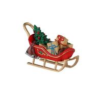 LEMAX Slitta con Doni Vintage Christmas in Resina H5.2 x 6.3 x 4.2 cm