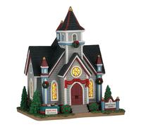 Lemax Spruce Valley Church 65553 - Chiesa Natalizia Luminosa Caddington