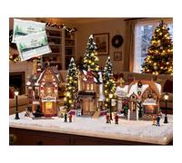 Lemax Starter Pack con Neve in Omaggio - Devaney's Bakery, Tannenbaum Christmas Shoppe, Lucy's Chocolate Shop
