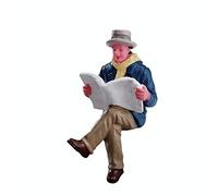 LEMAX- Statuetta del Villaggio di Natale: Lettura di Carte mattutine, Multicolore, 72506