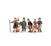 Lemax, statuine natalizie, abitanti del villaggio, set da 6