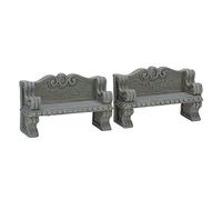 LEMAX Stone Bench, Set of 2