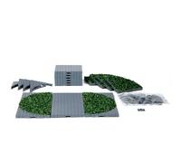 LEMAX STRADA GRIGIA E CON ERBA - PLAZA SYSTEM GREY 24 PEZZI COD 64108 VILLAGE PRESEPE