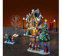 Lemax Tannenbaum Christmas Shoppe Set 56678 Villaggio Di Natale