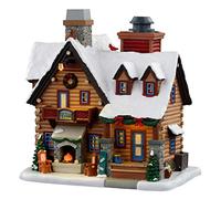 THICKET FALLS CABIN SMOKING WITH 4.5V ADAPTOR Lemax Cod 05698