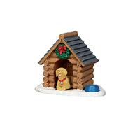 Lemax- Vail Village Accessory: Log Cabin Dog House, Multicolore, 54943