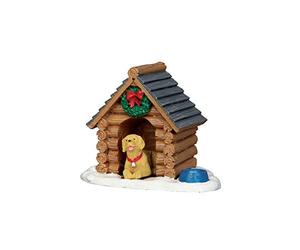 Lemax- Vail Village Accessory: Log Cabin Dog House, Multicolore, 54943
