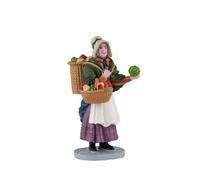 LEMAX Venditrice di Verdura Vegetable Vendor in Resina H6.8 x 3.5 x 4 cm