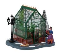 Lemax Victorian Greenhouse Giardino D'Inverno LED Illuminato 17,5x15,5x15 CM