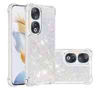 LEMAXELERS Custodia per Huawei Honor 90 5G Case, Glitter Bling Liquido Sabbie Mobili Bumper Case TPU Silicone Protettivo Morbido Brillantini Quicksand Cover per Huawei Honor 90 5G,YBLS Color Love