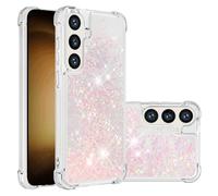 LEMAXELERS Custodia per Samsung Galaxy S26 Plus, Glitter Bling Liquido Trasparente TPU Silicone Protettivo Sabbie Mobili Brillantini Quicksand Antiurto Case per Galaxy S26 Plus WTLS Pink-S