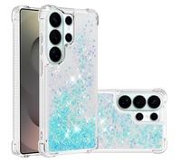 LEMAXELERS Custodia per Samsung Galaxy S26 Ultra, Glitter Bling Liquido Trasparente TPU Silicone Protettivo Sabbie Mobili Brillantini Quicksand Antiurto Case per Galaxy S26 Ultra WTLS Blue-S