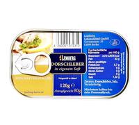 Lemberg fegato di merluzzo nel proprio succo, confezione da 3 (3 x 120 g)