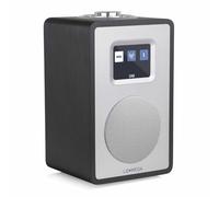 LEMEGA CR4+ Radio Digitale DAB/DAB+,Radio Altoparlante Bluetooth Portatile, Radio DAB Portatile, Radio FM da Cucina e da Letto, Mobiletto in Legno, Alimentazione a Rete e Batterie - Quercia nera