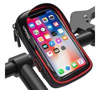LEMEGO Borsa impermeabile per manubrio della bicicletta, supporto per cellulare, borsa per bicicletta, borsa per cellulare, navigatore GPS e altri dispositivi Edge fino a 6 pollici