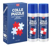 Lemeitu 120 ml Colla per puzzle trasparente con applicatore, per fissare e appendere puzzle, asciugatura rapida, 2 confezioni