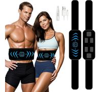 LEMENG Elettrostimolatore Muscolare, EMS Suscolo Addominale, Addominali Attrezzi ABS,Addome/Braccio/Gambe/Waist/Glutei Massaggi-Attrezzi, USB Ricaricabile-Uomo/Donna