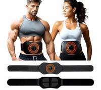 LEMENG Elettrostimolatore Muscolare, EMS Suscolo Addominale, Addominali Attrezzi ABS,Addome/Braccio/Gambe/Waist/Glutei Massaggi-Attrezzi, USB Ricaricabile-Uomo/Donna