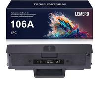 Lemero 106A Toner Compatibile per Toner HP Laser MFP 137fnw, 135w 135a 135wg 107w 107a Toner per HP 106A W1106A Cartuccia di Toner