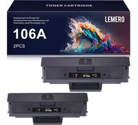 Lemero - Cartuccia di ricambio per HP 106A W1106A [Con Chip] per stampanti laser