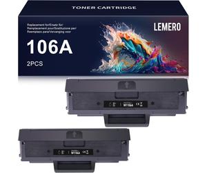 Lemero - Cartuccia di ricambio per HP 106A W1106A [Con Chip] per stampanti laser