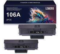 Lemero Toner 106A Compatibile per HP 106A W1106A Cartuccia di Toner per HP Laser MFP 137fnw, HP Laser 107a 107w MFP 135a 135w 135wg