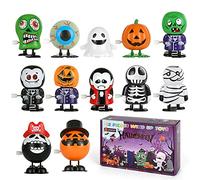 LEMESO 12 pz Giocattoli di Carica di Halloween Regalo per la Festa di Halloween Giochi di Salti Bambini Zucca Fantasma Scheletro Dolcetto o Scherzetto