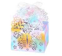 LEMESO Bomboniere Comunione Scatoline Portaconfetti Bomboniere Cresima Matrimonio 30 pz Segnaposto Matrimonio Prima Comunione Bambino Farfalla Confezione Confetti Dolci Caramelle