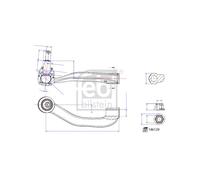LEMFORDER Rotula Barra Sterzo Anteriore Destra Per VW Crafter MAN TGE 2N0423812