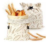 lemgyiamz Sacchetti per il Pane di Cera D'api, Riutilizzabili Sacchetti Cera D'api per Alimenti, Sacchettis di Cotone Rivestiti in Cera D'api, per Conservare Pane Fatto in Casa 1 Pezzi 32x42cm