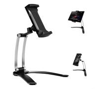 lemgyiamz Supporto Tablet Muro, Supporto Tablet Letto, Porta Cellulare da Tavolo, 2-in-1 tablet Stand, Universale Reggi Telefono Girevole a 360°, TV Portatile con Piedistallo da Cucina o Parete