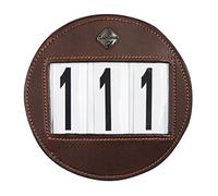 Lemieux Bridle Number Holder Road Distressed Brown, Competiton Holders Unisex Adulto, One Size