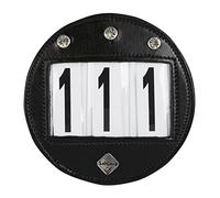 Lemieux Bridle Number Holder Round Black Diamante, Competiton Holders Unisex Adulto, One Size