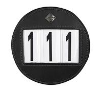 Lemieux Bridle Number Holder Round Black Plain, Competiton Holders Unisex Adulto, One Size