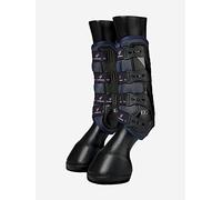 LeMieux Brushing Boots Ultramesh Snug Boots Front Dark Blue in Size: L (EU). - Dark Blu - L