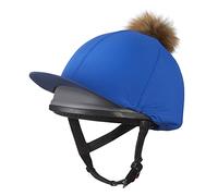 LeMieux - Cappello da donna con pompon in seta, donna, 7593, Benetton Blue, Taglia unica