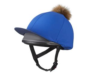 LeMieux - Cappello da donna con pompon in seta, donna, 7593, Benetton Blue, Taglia unica