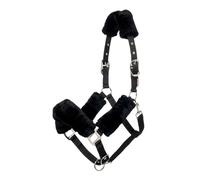 LeMieux Cavezza Confortevole per Cavalli, Colore Nero, Fodera in Morbido Pile, Regolabile e Resistente, Colore: Nero