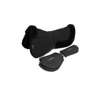 LeMieux Merino+ ProSorb - Mezza imbottitura a 2 tasche, misura L, colore: Nero/Nero