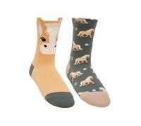 LeMieux Mini calzini Haflinger in cotone, confezione da 2, rosmarino