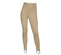 LeMieux Pantaloni da equitazione per ragazze e giovani piloti, con seduta completa, per equitazione, Beige, 5-6 Anni