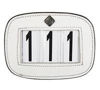 Lemieux Saddle Number Holder Square White Plain